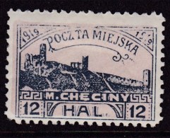 POLAND Checiny Local 1919 12 Hal Perf Mint - Varietà E Curiosità