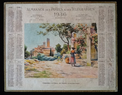 Almanach Des Postes Et Des Télégraphes (1936) Saint-Paul De Vence (Alpes-Maritimes) - Grand Format : 1921-40