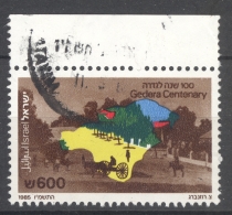 ISRAEL 1985: YT 958 / Sc 920 / Mi 1015, O - FREE SHIPPING ABOVE 10 EURO - Oblitérés (sans Tabs)