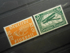 D.R.111b+112a  10/40Pf**/MNH - Flugpost  1919 - D'rötlichorange  Mi € 16,90 - Unused Stamps