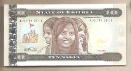 Eritrea - Banconota Non Circolata Fds Da 10 Nakfa P-3 - 1997 #18 - Erythrée