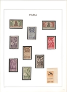 POLOGNE TIMBRES D EXIL CORP POLONAIS  EN ITALIE SERIE COMPLETE  NEUF ** MNH    DE 1944 - Gouvernement De Londres (exil)