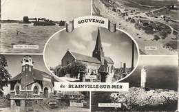 CPSM Souvenir De Blainville-sur-Mer Vues Multiples - Blainville Sur Mer