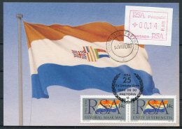 1986 South Africa Frama Flag Maxicard - Affrancature Meccaniche/Frama