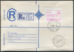 1986 South Africa. Set Of 10 Registered White Paper Frama (P.002-11) Covers - Frankeervignetten (Frama)