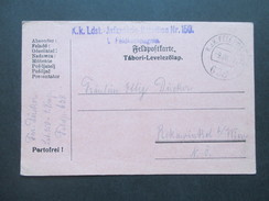 Österreich Feldpost 1. WK 1917 K.u.K. Ldst. Infanterie Bataillon Nr. 150 1. Feldkompagnie. Feldpostamt 638 - Cartas & Documentos