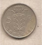 Belgio - Moneta Circolata Da 5 Franchi Km135.1 - 1973 - 5 Francs