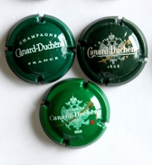 LOT SERIE DE 3 PLAQUES DE MUSELET / CAPSULES A CHAMPAGNE - CANARD DUCHÊNE   (3) - Canard Duchêne