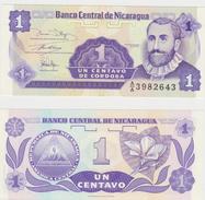 NICARAGUA  1 CENTAVOS 1991 FDS - Nicaragua