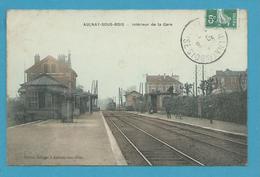 CPA - Arrivée Du Train En Gare De AULNAY-SOUS-BOIS 93 - Aulnay Sous Bois