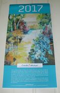 Delcampe - Calendrier Mural 2017 Wall Calendar Crédit Mutuel Peintures De Brigitte Baumann - Grossformat : 2001-...