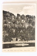 Sächs. Schweiz, Elbetal Bei Rathen, Bastei-Felsen, Deutschland Germany, Echte Foto, Stamps DDR - Bastei (sächs. Schweiz)