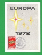 FRANCE CARTE MAXIMUM  N°  1715 Europa Strasbourg - 1970-1979