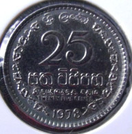 Sri Lanka - 1978 - 25 Cents - KM 141.1 - VF - Look Scans - Sri Lanka