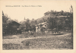 74 // BONNE SUR MENOGE   Les Ruines Du Chateau Et L'église - Bonne