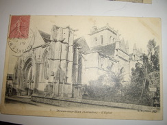 Delcampe - CPA 14  CALVADOS  DIVES-SUR-MER  Obliteration - L Eglise - Dives