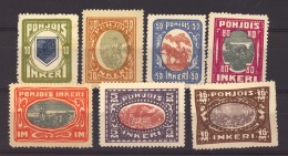 Ingrie - Ingerland :  Yv  8-14  ** , N° 8  * - 1919 Occupazione Finlandese