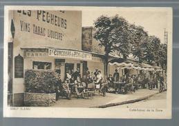 CPSM - Terrasse Du Café-Tabac De La Gare ESBLY 77 - Esbly