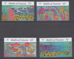 WALLIS-et-FUTUNA - Contes Et Légendes - Dessin :la Naissance Des Chats, Les Deux Frères, L'ogre De Fale, Le Lapin Et Le - Unused Stamps