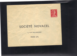 Entier Enveloppe Privée TSC Pour Société NOVACEL . Paris 8° . Neuve . - Standaardomslagen En TSC (Voor 1995)