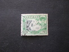 ZANZIBAR 1961 Sultan Chalifa Bin Harub With Local Motifs - Zanzibar (...-1963)