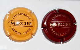 LOT SERIE DE 2  PLAQUES DE MUSELET / CAPSULES A CHAMPAGNE - MERCIER    (2) - Mercier