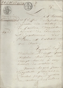 1823 - Minutes Du Greffe - Cachet 75c + Cachet "50c EN SUS LOI DE 1816" + Empreinte à Sec "Timbre Royal" - Livret De 21 - Seals Of Generality