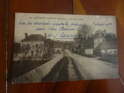 CARTE POSTALE ANCIENNE CRIQUETOT L'ESNEVAL Un Coin Du Bourg Circulee - Criquetot L'Esneval