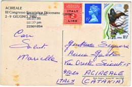 12--Invito Al Collezionismo Di Acireale-Occupazione Alleata Sicilia-Uso Postumo Inghilterra-Congresso Eucaristico 1940 - Anglo-american Occ.: Sicily