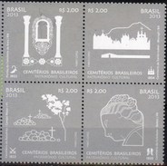 Brasil 2013 ** Cementerios Brasileros. Patrimonio Cultural. See Desc. - Unused Stamps