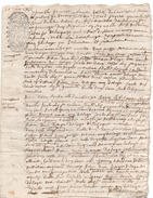 1715 - Document Manuscrit - Généralité D'Alençon -  Taxe 10 Deniers Au Recto Et 10 Deniers Au Verso - Algemene Zegels