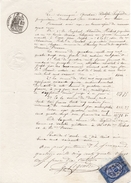 1876 - Bon Pour Quittance - Timbre 50c Et 2/10 + à Sec "Enregistrement, Timbre Et Domaine" + Timbre Fiscal Type "chiffre - Other & Unclassified