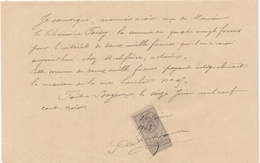 1905 - Reçu De Paiement - Timbre Fiscal "Quittances, Reçus Et Décharges" Type Médaillon De Tasset - Andere & Zonder Classificatie