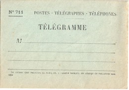 3726 TELEGRAMME  Enveloppe Neuve N° 711 - Telegrafi E Telefoni