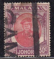 Johore Used 1949 - 1955 , 30c Malaya - Johore