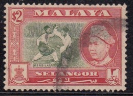 $2 Selangor Used 1957, Malaya, Bersilat, Sport, Martial Arts - Selangor