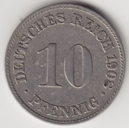 @Y@    Duitsland  10  Pfennig  1908  D   (4436) - 10 Pfennig