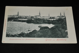 452-  Hamburg, Lombardsbrücke Mit Alsterbassins - Autres & Non Classés