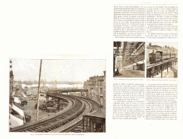 LE METRO AERIEN ( LES ELEVATED ) DE NEW-YORK 1886 - Railway