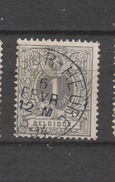 COB 43 Oblitéré HAM-SUR-HEURE Catalogue COBA 2016 +4 - 1869-1888 León Acostado