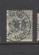 COB 43 Oblitéré BRUXELLES Midi Catalogue COBA 2016 +2 - 1869-1888 León Acostado