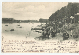 92 - Hauts De Seine - Asnières Un Jour De Régates Sur Les Bords De La Seine 1902 - Asnieres Sur Seine