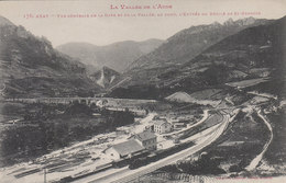 AXAT     VUE GENERALE  DE LA GARE ET DE LA VALLEE - Axat