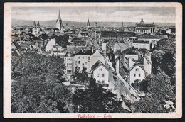 9855 - Alte Ansichtskarte - Paderborn - Total - Minikarte - Gel - Kleine - Paderborn