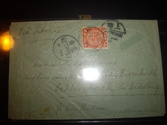 CHINA  CHINE  Cover 1911  MENGTSZ  21/12/11   HOKOW  22/12/11   SHANGHAI  5/1/1912 - Covers & Documents