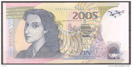 Serbia – The Institute For Manufacturing Banknotes And Coins (ZIN) 2005 Milena Pavlovic Barilli Polymer Test Note - Servië