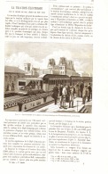 LA TRACTION ELECTRIQUE SUR LE CHEMIN DE FER AERIEN DE NEW-YORK  1886 - Eisenbahnverkehr