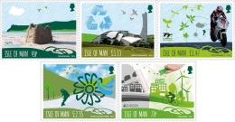 Europa 2016 - Isle Of Man - Think Green, Biosphere - Série Complete 5 Val Neufs // Mnh - 2016