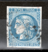 Y & T N° 46B, Obl GC 3043 Du PUY EN VELAY - 1870 Bordeaux Printing