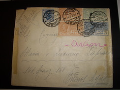 ITALIA  ITALY   Cover AVION   1930 Pour L ARGENTINE  Par MARSEILLE  Tarif 10,25 Lire - Marcophilie (Avions)